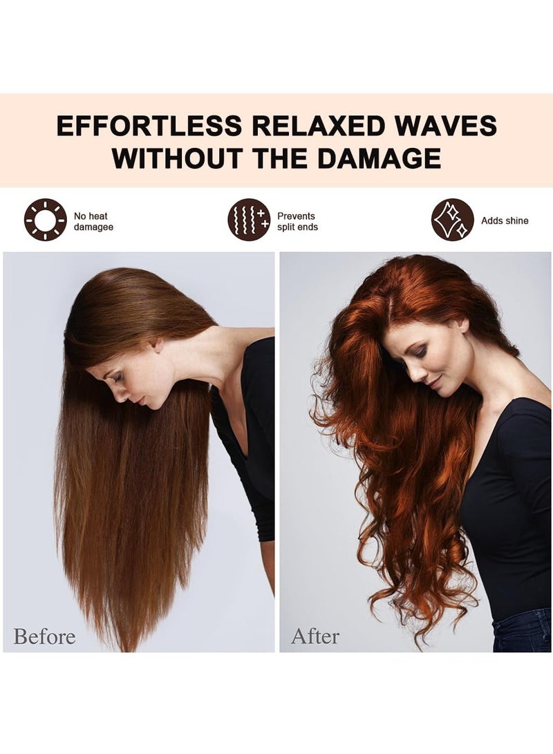 Generic 4Pcs Heatless Hair Curler, Rods with Hook, Heatless Curling Rod for All Hair Types, No Heat Curlers to Sleep In, Overnight Heatless Curls for Blowout Hair  - Image 5