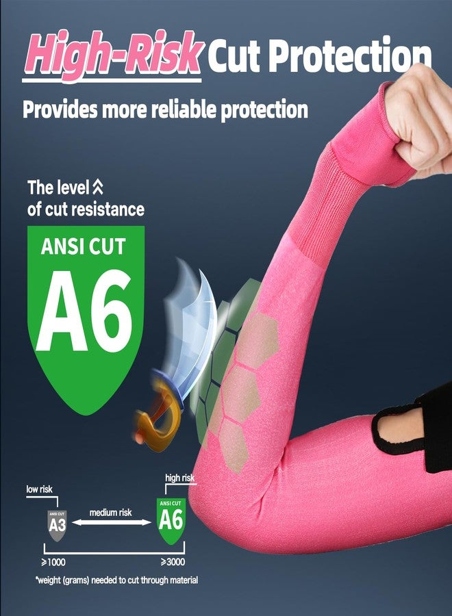 Schwer AIR-SKIN ANSI A6 Cut Resistant Arm Sleeves for Men & Women S901-P, Non-PFAS Arm Protectors for High Risk Work, UPF50+ UV Protection Cooling Gardening Sleeves for Farming, Lightweight Breathable - Image 3