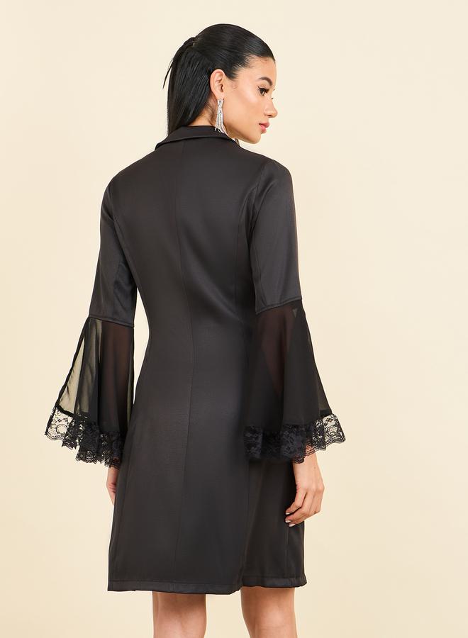 Styli Lace Cuff Blazer Dress  - Image 4
