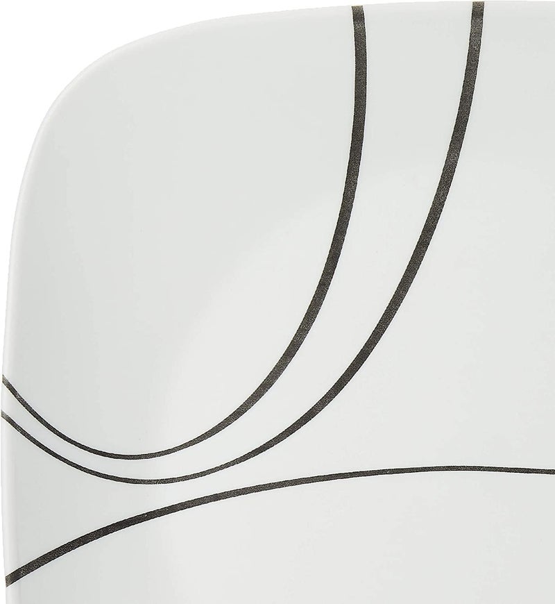 Corelle Vitrelle 6Piece Salad Plate Set Triple Layer Glass and Chip Resistant Lightweight Square 1014Inch Plates Set Splendor - Image 2