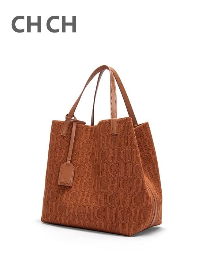 سي اتش سي اتش CH CH النساء حقيبة التسوق ذات القدرة الكبيرة ، حقيبة العادية البسيطة ، حقيبة الكتف - Image 1