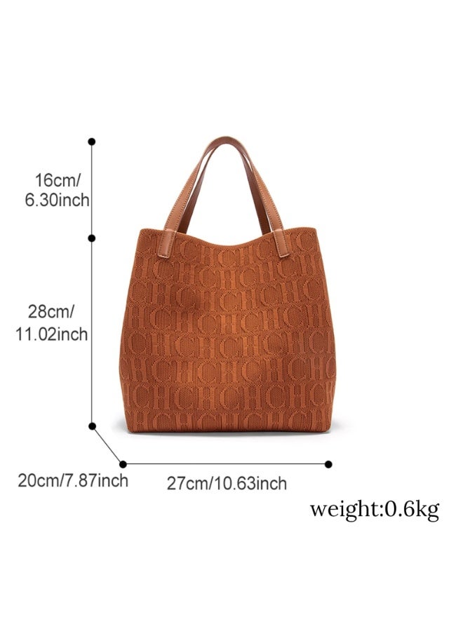 سي اتش سي اتش CH CH النساء حقيبة التسوق ذات القدرة الكبيرة ، حقيبة العادية البسيطة ، حقيبة الكتف - Image 3