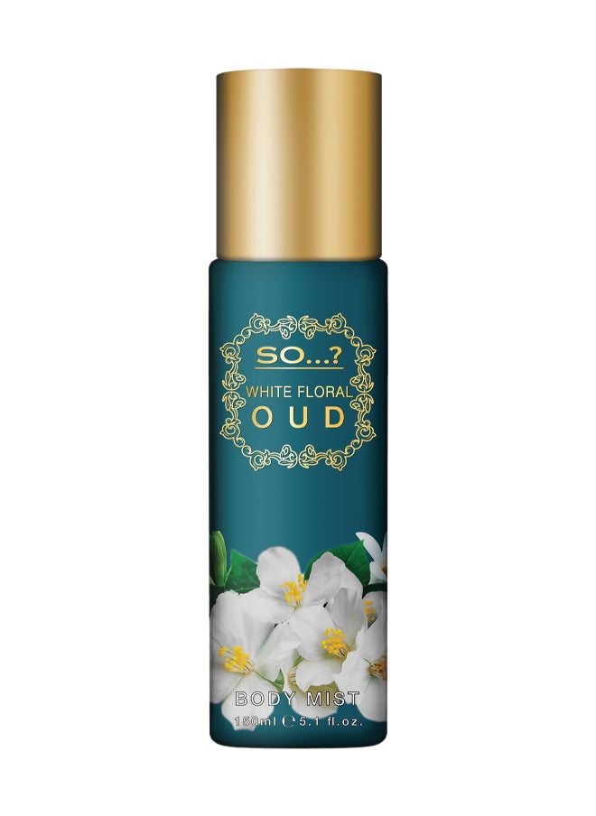 So..? White Floral Oud Body Mist Long Lasting Fragrance Spray 150ml  - Image 1