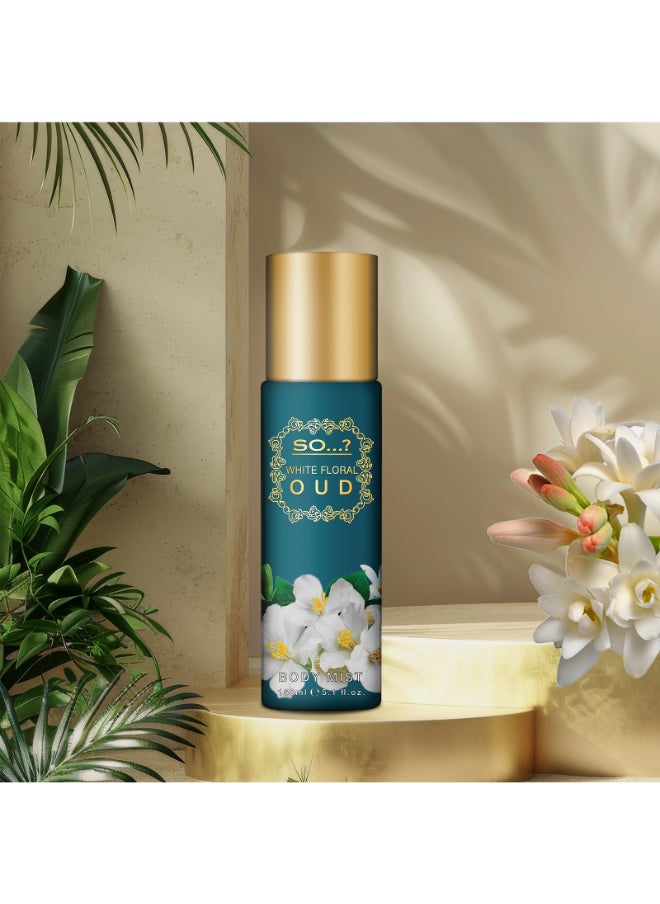 So..? White Floral Oud Body Mist Long Lasting Fragrance Spray 150ml  - Image 2