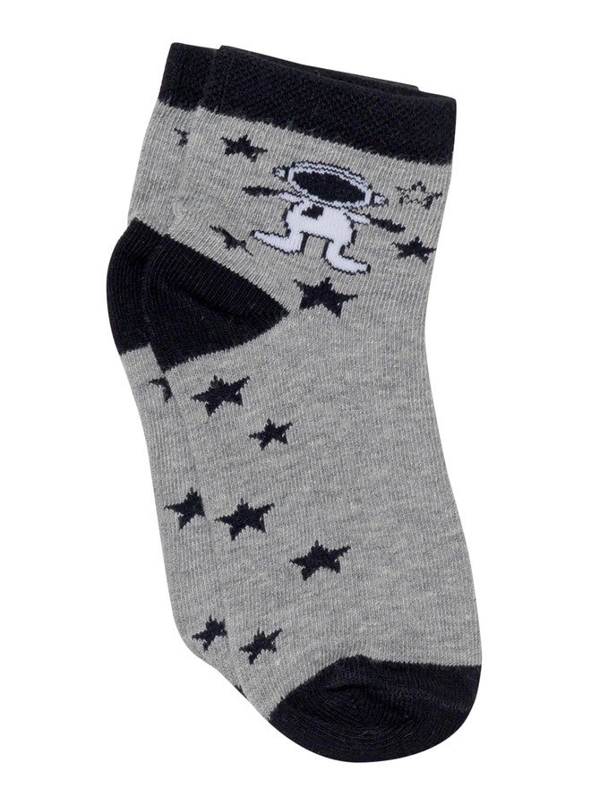 BODYCARE Kids Ankle Length Socks Pack of 4 Cotton Soft Stretchable Comfortable Antibacterial Moisture Wicking Socks for Sports Casual Use All Season - Image 4