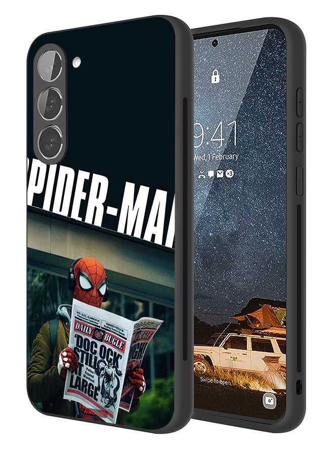 Tolwak Samsung Galaxy S23 5G Protective Case Cover Spiderman Reading Newspaper - Image 1