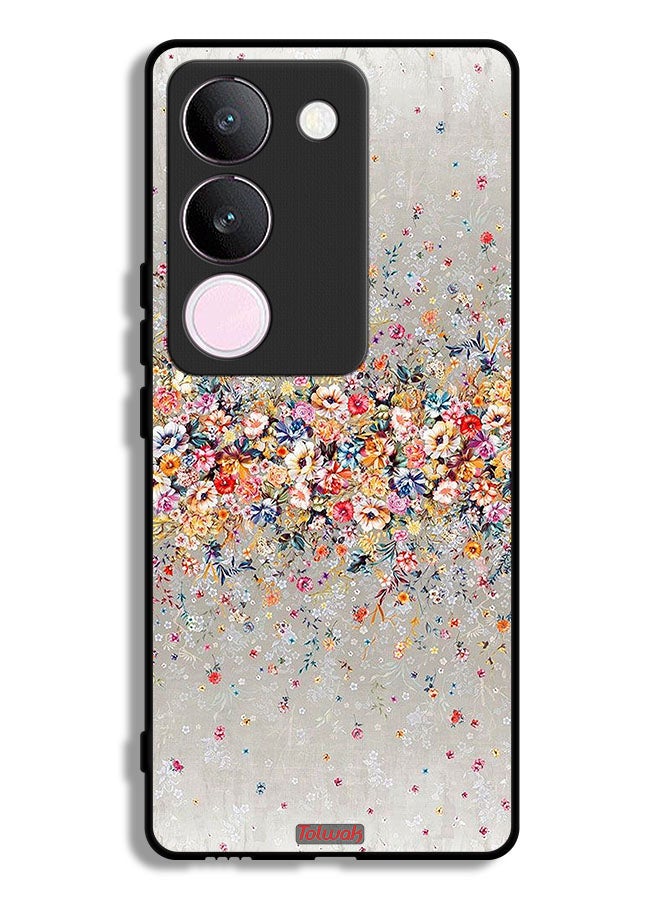 Tolwak vivo V29 Protective Case Cover Small Flowers Abstract Art - Image 1