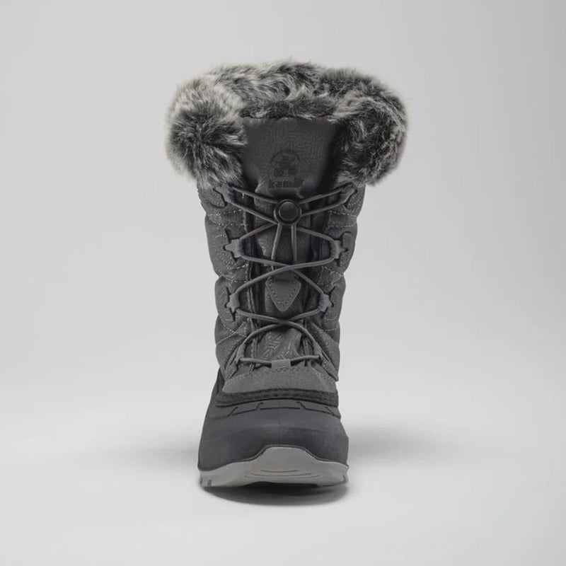 Kamik Momentum 3 Snow Boots for Women - Waterproof Boots - Insulated Winter Shoes for Women - Deep-Lug Traction Winter Shoes - 40Â°F Temperature Rating - Bungee Lacing System - Charcoal - 11 - Image 4