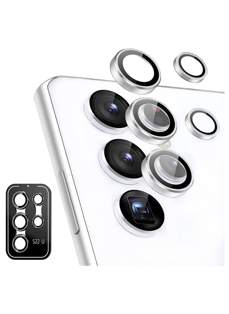 Raxoom Camera Lens Protector Compatible with Samsung Galaxy S22 Ultra (2022), Scratch-Resistant Ultra-Thin Tempered Glass with Aluminum Edge - Image 1