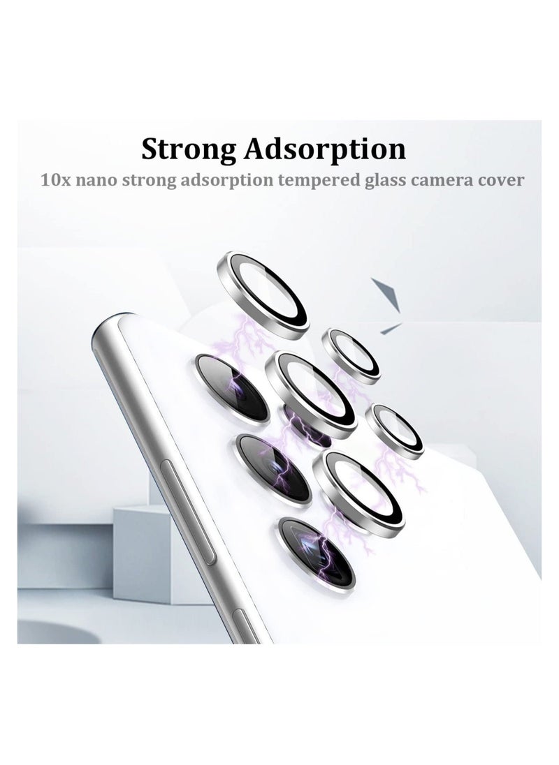 Raxoom Camera Lens Protector Compatible with Samsung Galaxy S22 Ultra (2022), Scratch-Resistant Ultra-Thin Tempered Glass with Aluminum Edge - Image 3