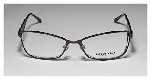 Koali By Morel 6983k Womens/Ladies Designer Full-rim Signature Logo Color Combination Eyeglasses/Eye Glasses (53-17-130, Gray/Green Opal) - Image 3