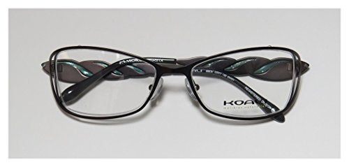 Koali By Morel 6983k Womens/Ladies Designer Full-rim Signature Logo Color Combination Eyeglasses/Eye Glasses (53-17-130, Gray/Green Opal) - Image 2