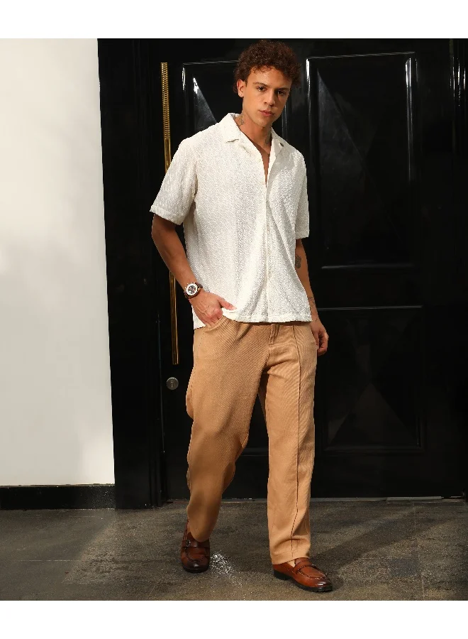 كامبوس سوترا قميص المعين الملمس المتضخم