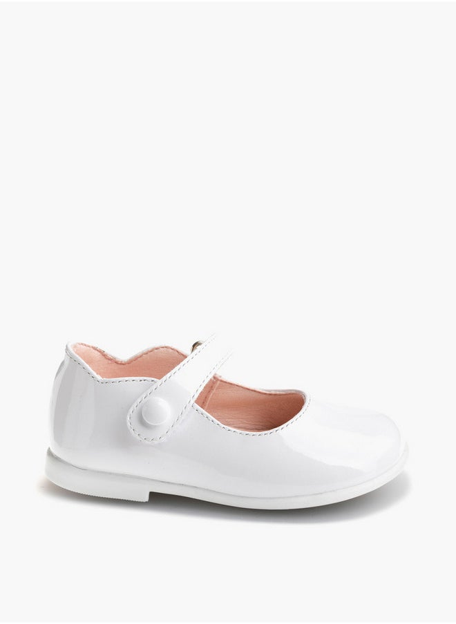 Pablosky - Girls' Solid Mary Jane Shoes with Hook and Loop Closure - Image 1