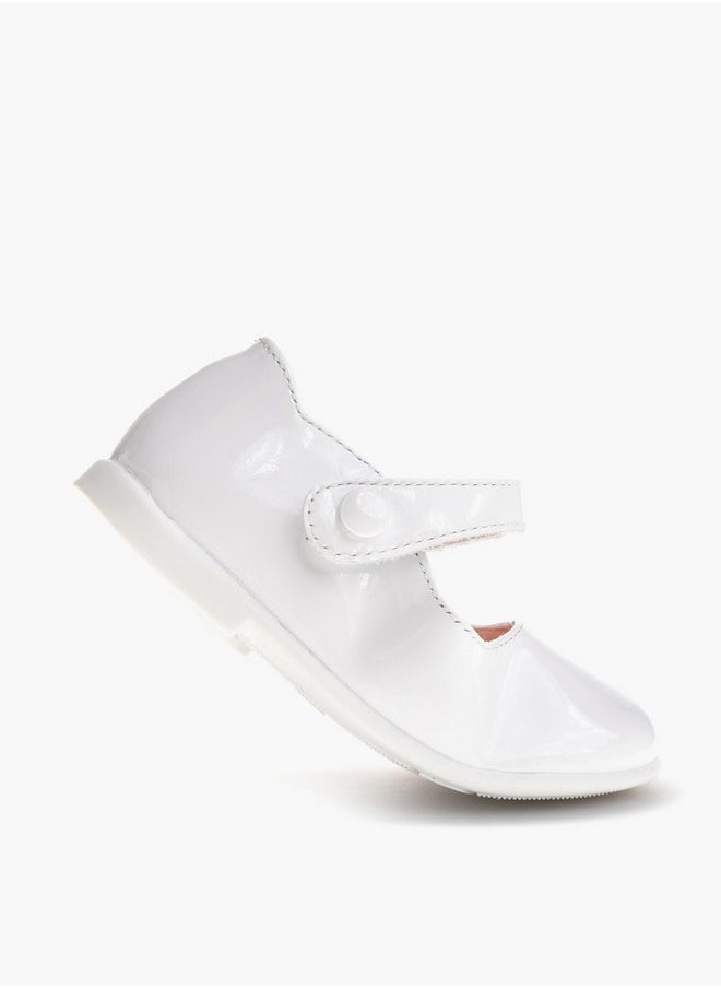 Pablosky - Girls' Solid Mary Jane Shoes with Hook and Loop Closure - Image 1
