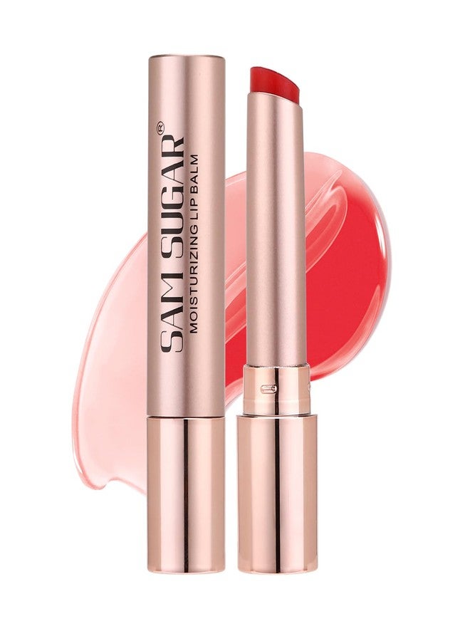 SAM SUGAR Tinted Lip Balm Hydrating Lip Gloss Long lasting Moisturizing Lip Balm Dewy Shine Finish Honey Melting Lip （04#） - Image 1
