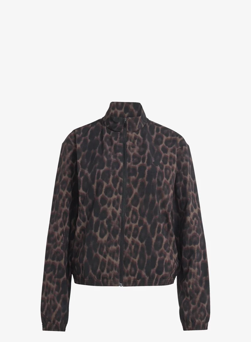 Adidas Workout Essentials Leopard Woven Jacket