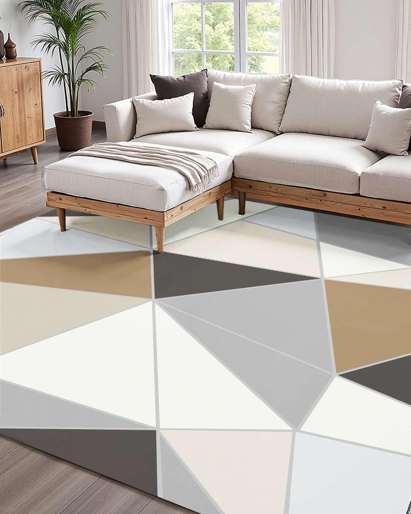 VEVOR 5 x 7 ft Area Rugs for Living Room, Washable Non-Slip and Tear-Resistant Soft Carpet Rug Pet & Child Friendly Modern Area Rugs Indoor Mat for Bedroom Kids Room Entryway Charcoal Gray - Image 2