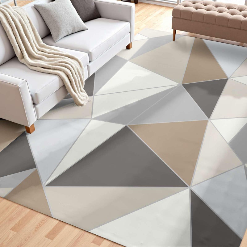 VEVOR 5 x 7 ft Area Rugs for Living Room, Washable Non-Slip and Tear-Resistant Soft Carpet Rug Pet & Child Friendly Modern Area Rugs Indoor Mat for Bedroom Kids Room Entryway Charcoal Gray - Image 1