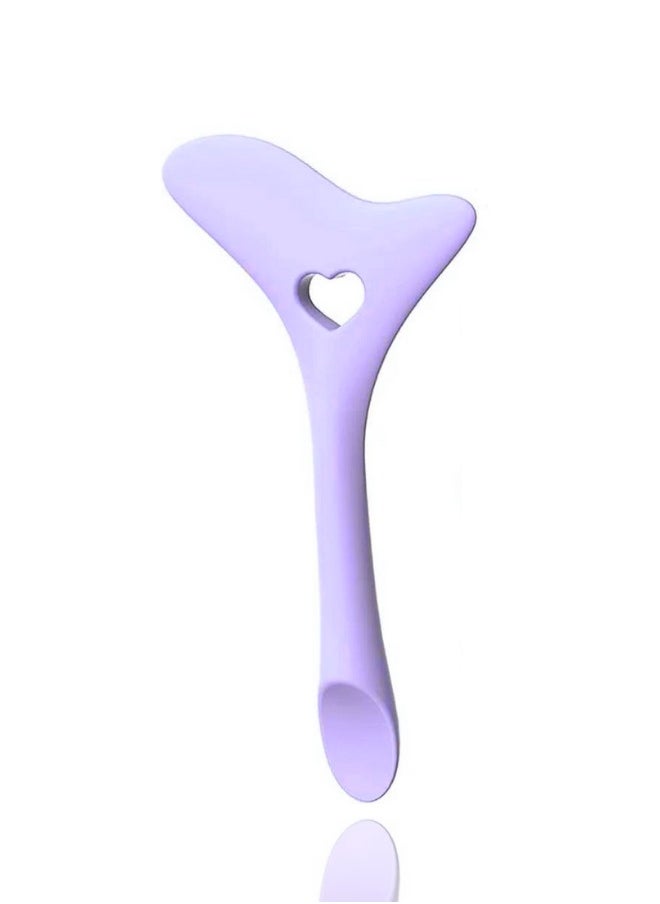 TRENZ - A silicone makeup tool (stencil) with a unique design that helps you draw and define eyeliner and mascara purple color - Image 1