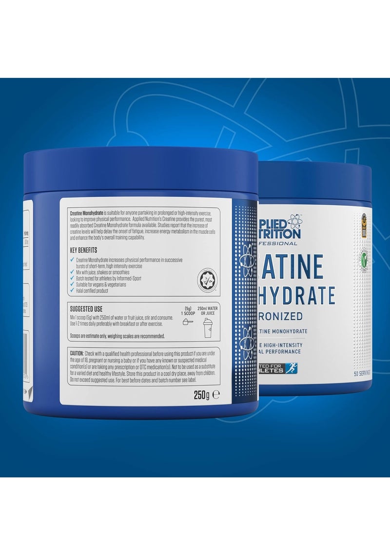 Applied Nutrition Creatine Monohydrate - Unflavored for Performance & Muscle Growth - 250g - pzsku/Z47DF23D47C095A050503Z/45/1740997976/195accac-d661-4b50-a798-77ba0240faaf