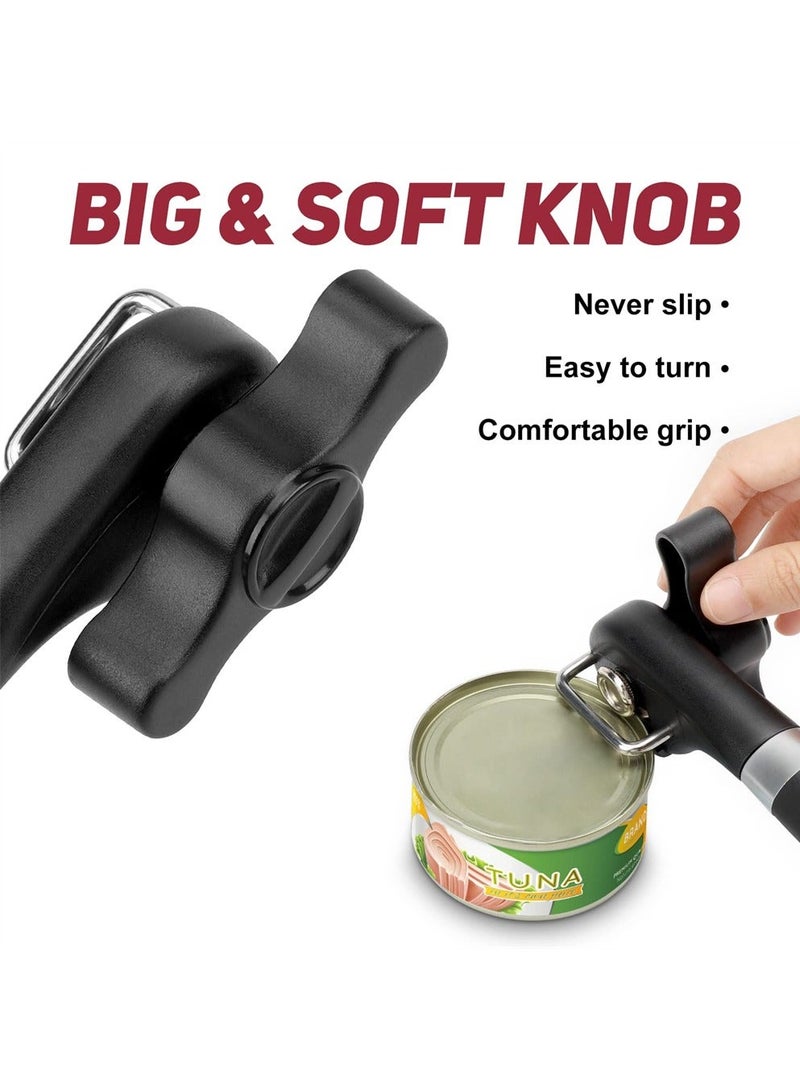 Y&D Can Opener Manual, Safe Cut With Smooth Edge, Hand with Ergonomic Grip and Larger Turning Knob, Stainless Steel Opener, Fruit Cans Utensils for Kitchen  - Image 5