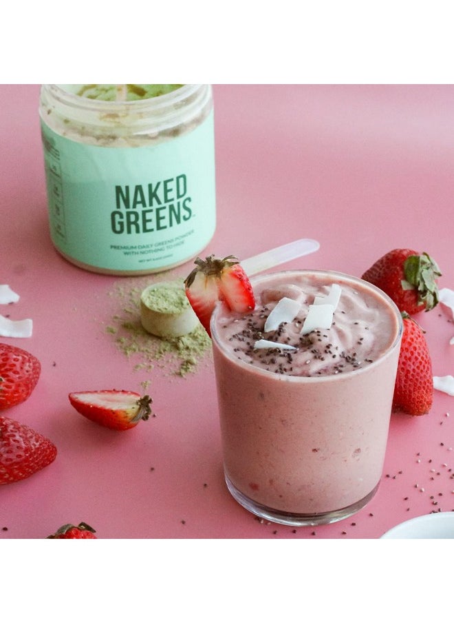NAKED nutrition - Super Greens Powder Organic Greens Supplement Only 10 Premium Ingredients Vegan Nongmo Prebiotic And Probiotic 35 Servings - Image 1