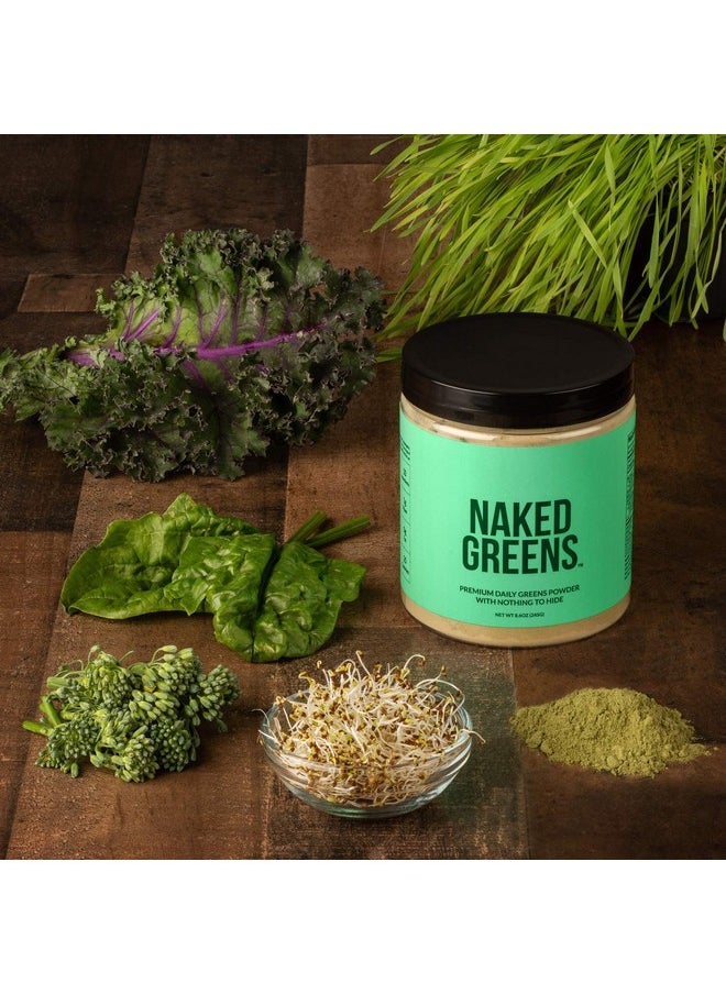 NAKED nutrition - Super Greens Powder Organic Greens Supplement Only 10 Premium Ingredients Vegan Nongmo Prebiotic And Probiotic 35 Servings - Image 1