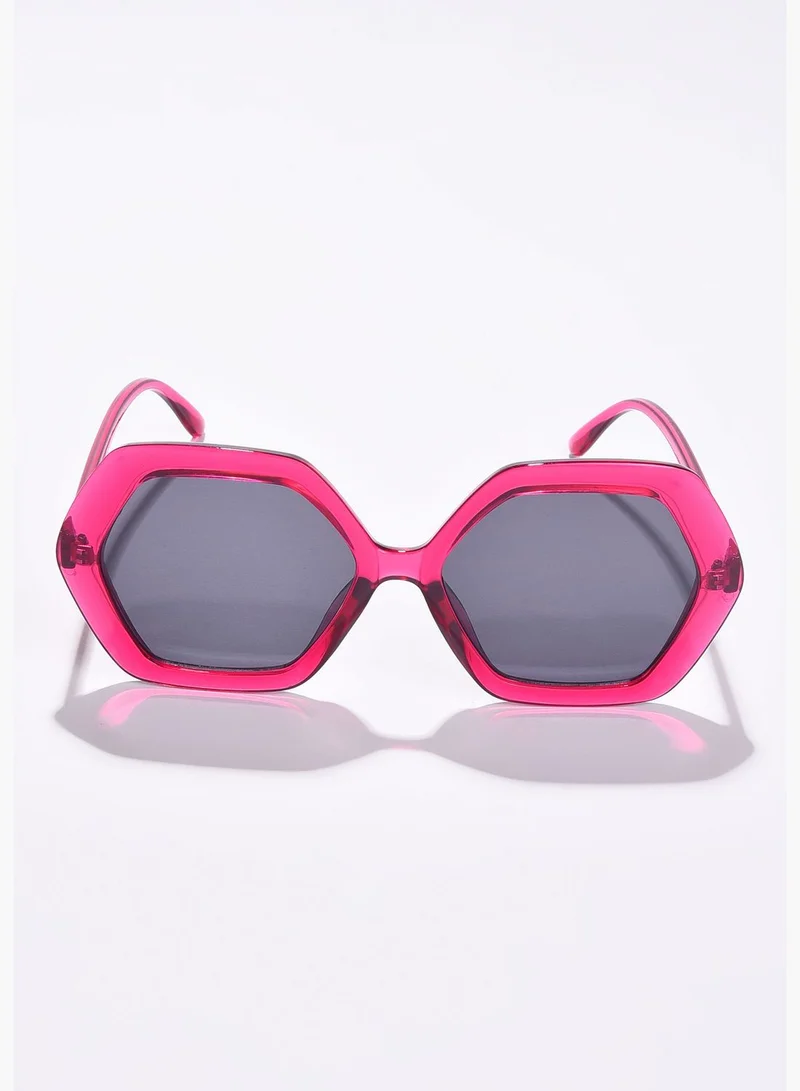 Haute Sauce Women Black Lens Pink Wayfarer Sunglasses