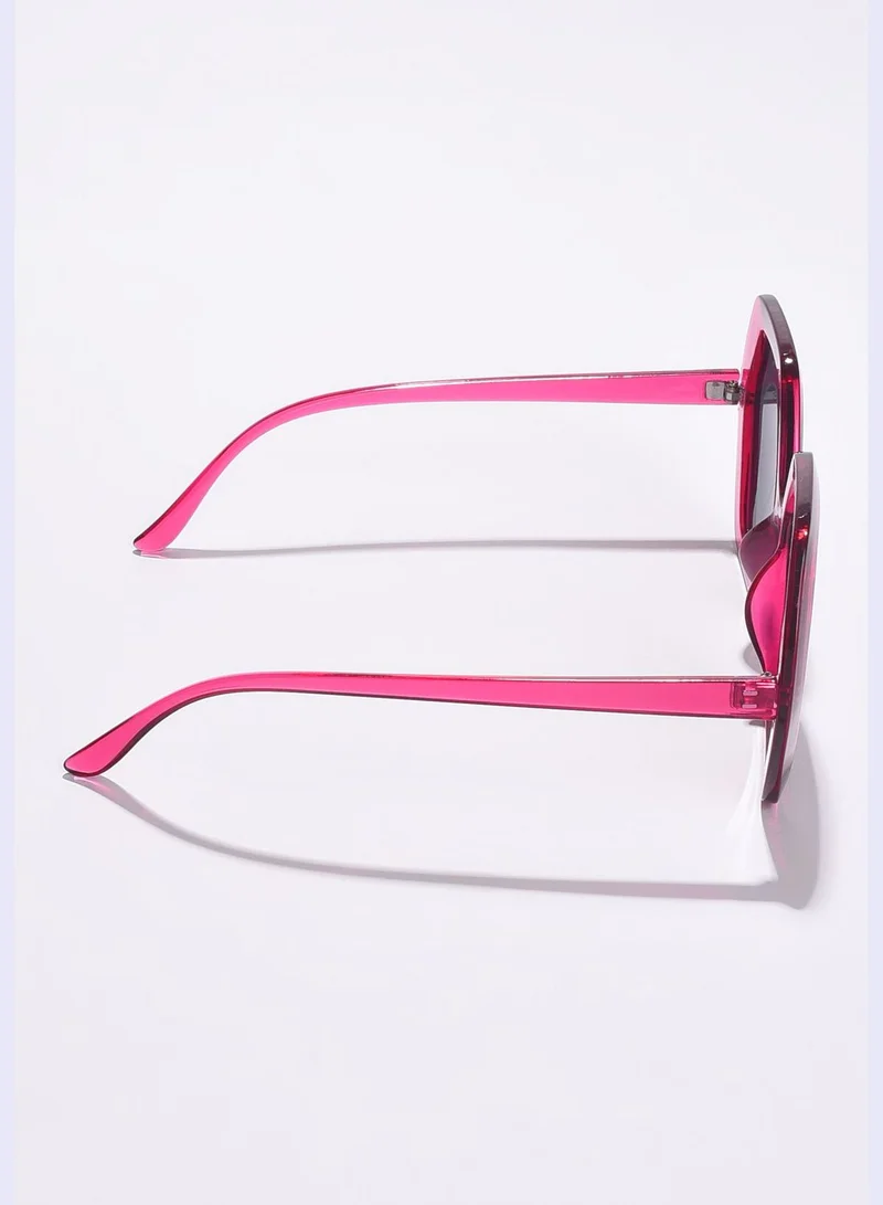 Haute Sauce Women Black Lens Pink Wayfarer Sunglasses