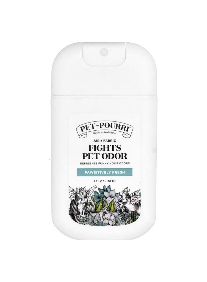 Poo-Pourri, Pet-Pourri™, Pet Odor Freshener, Air + Fabric, Pawsitively Fresh, 1 fl oz (30 ml)