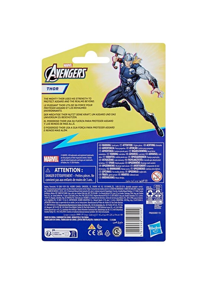 MARVEL - Marvel Avengers Epic Hero Series Thor Action Figure, 4-inch, Super Hero Toys For Kids Ages 4 and Up - Image 1