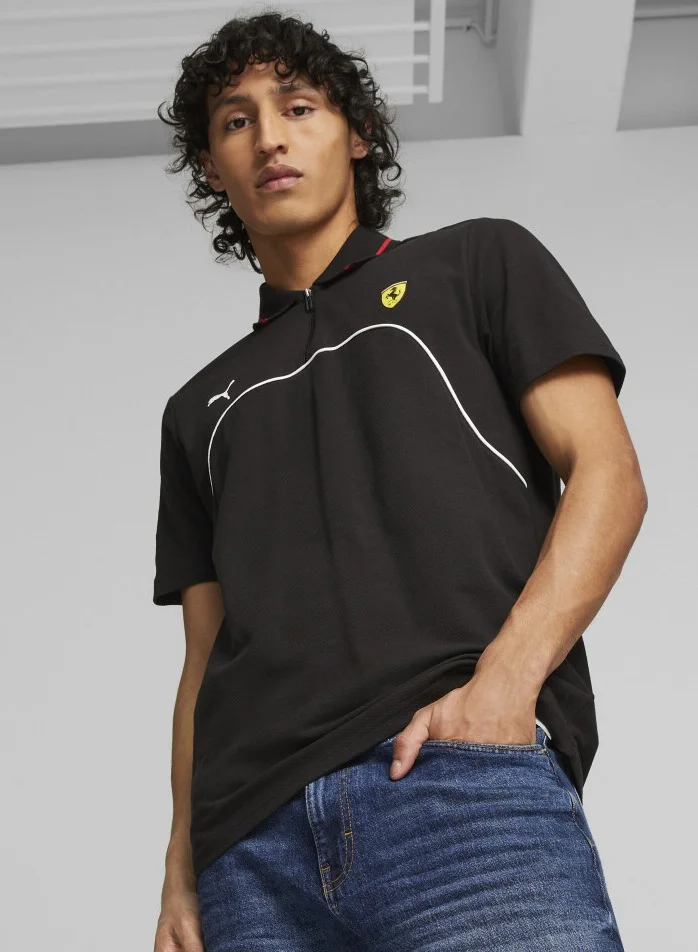 Scuderia Ferrari Scuderia Ferrari Race Short Sleeve Shirt Casual Casual - Black