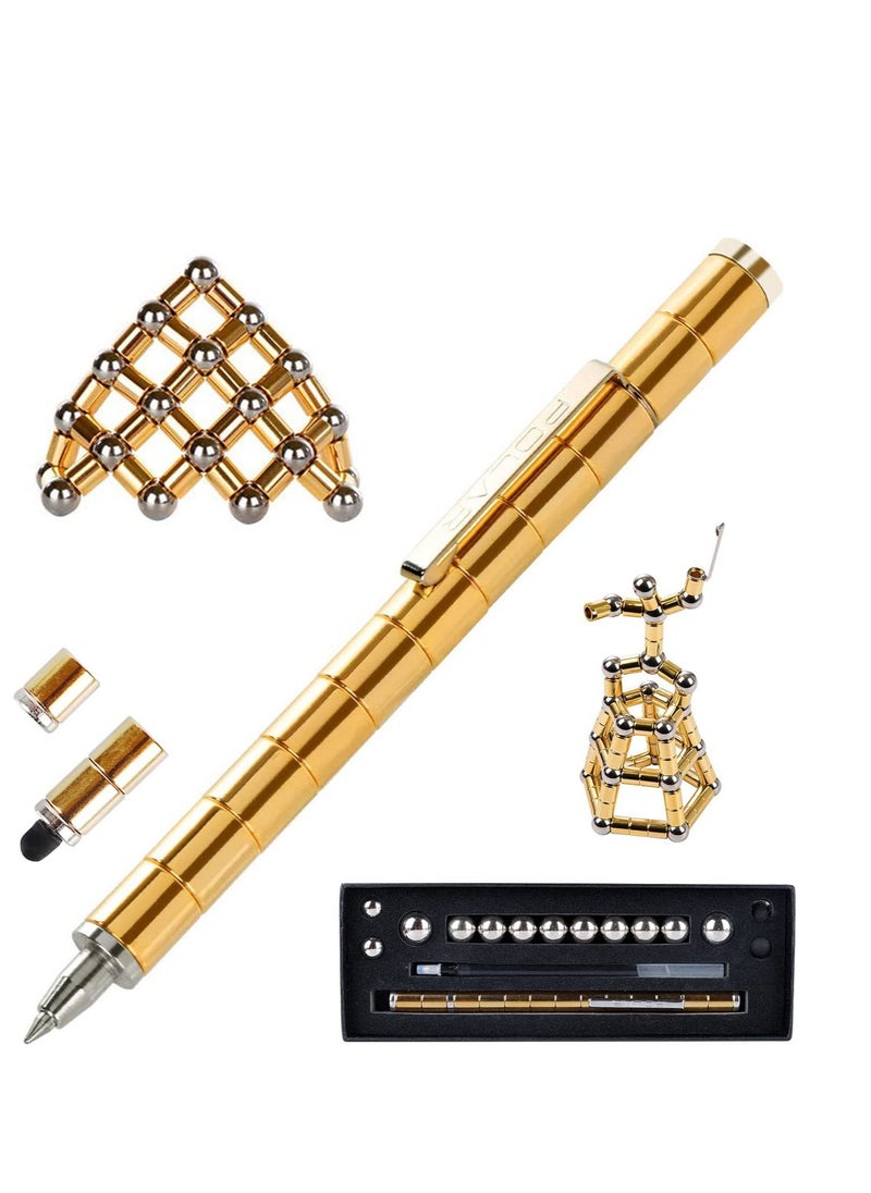 Generic Fidget Pen Magnetic Pen Decompression Magnetic Pen Magnets DIY Toys Fidget Toys Magnetic Sculpture Building Blocks Desktop Sculpture Toys Stress Relief Gift for Adults or Kids  - Image 1