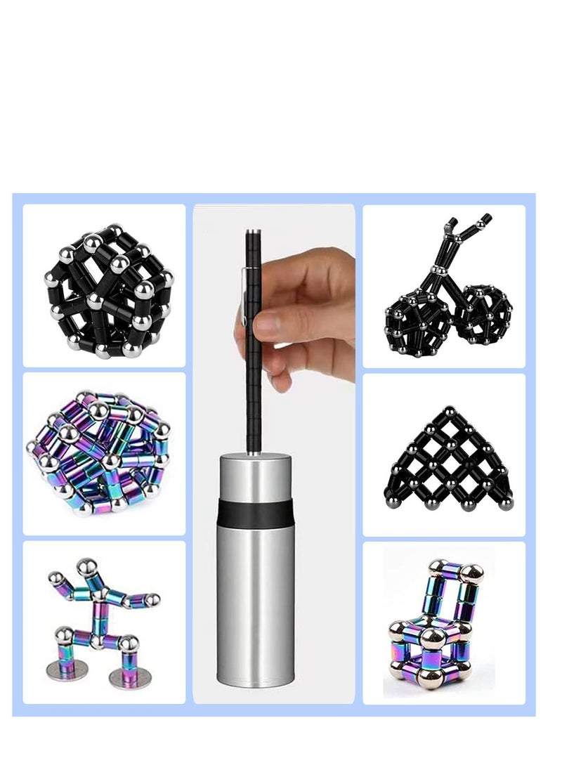 Generic Fidget Pen Magnetic Pen Decompression Magnetic Pen Magnets DIY Toys Fidget Toys Magnetic Sculpture Building Blocks Desktop Sculpture Toys Stress Relief Gift for Adults or Kids  - Image 4