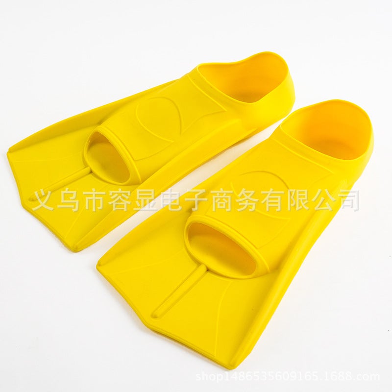 Generic Silicone Swim Fins Lightweight Diving Flippers Non-Slip Sole Blue/White Fins - Image 4