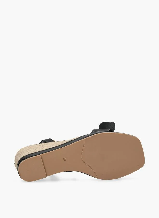 MEXX BLACK Mexx Espadrill Wedge Sandaldal for Women | Best Price UAE
