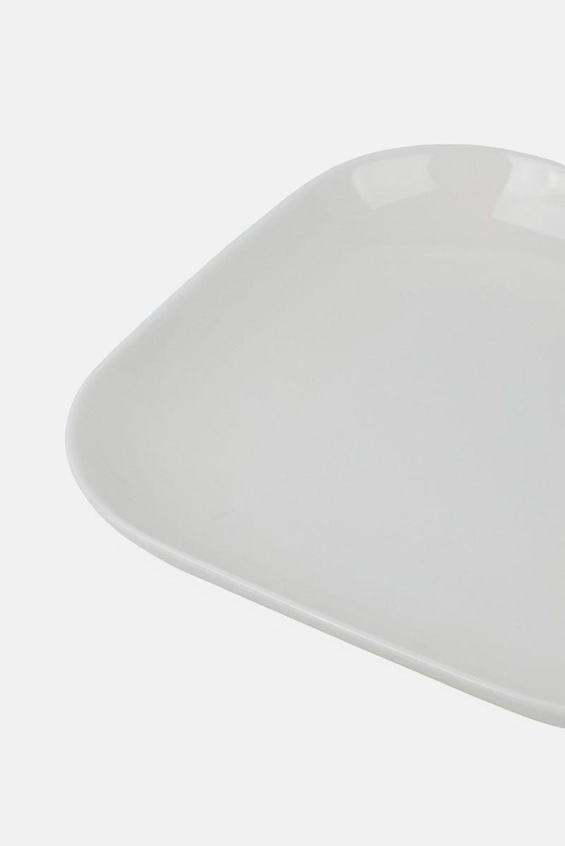 Our Table Ceramic Dessert Plate, White - Image 3