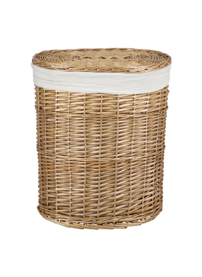 Willow Natural Oval Laundry Hamper Brown and White 58 x 49 x 33 cm 1710414L - pzsku/Z47DFB9431ECC51E15997Z/45/_/1702136524/dd1f783d-6e10-4291-b799-0c5fb6c753db