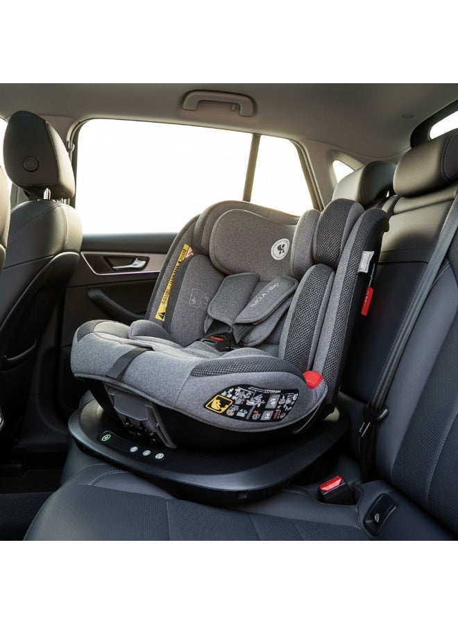 Lorelli Imola ISOFIX Car Seat, Group 0+/1/2/3 (0–36 kg), 360° Rotating Baby & Toddler Seat, Adjustable Recline, Side Protection – Grey - Image 3