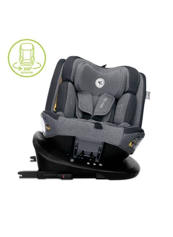 Lorelli Imola ISOFIX Car Seat, Group 0+/1/2/3 (0–36 kg), 360° Rotating Baby & Toddler Seat, Adjustable Recline, Side Protection – Grey - Image 5