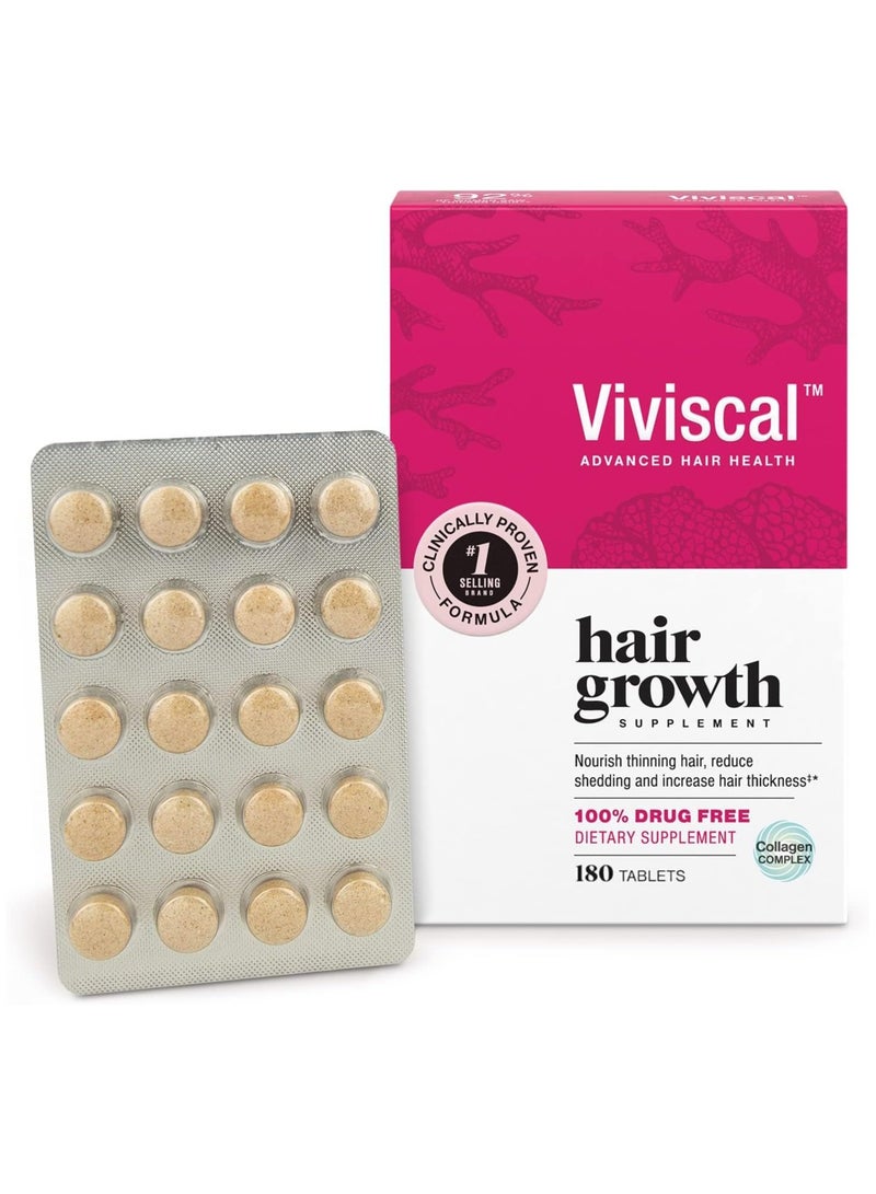 Viviscal Advanced Hair Health Hair Growth Supplement - 180 Tablets