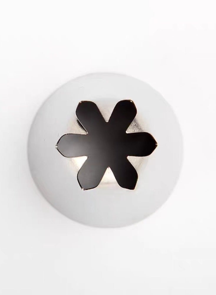 إم آر إف 3PCS 1B التابير كبير 6 الأسنان 304 الفولاذ المقاوم للصدأ تركيب الفم البسكويت كريم البثق كعكة الخبز أداة - سهلة الاستخدام ودائم - Image 3