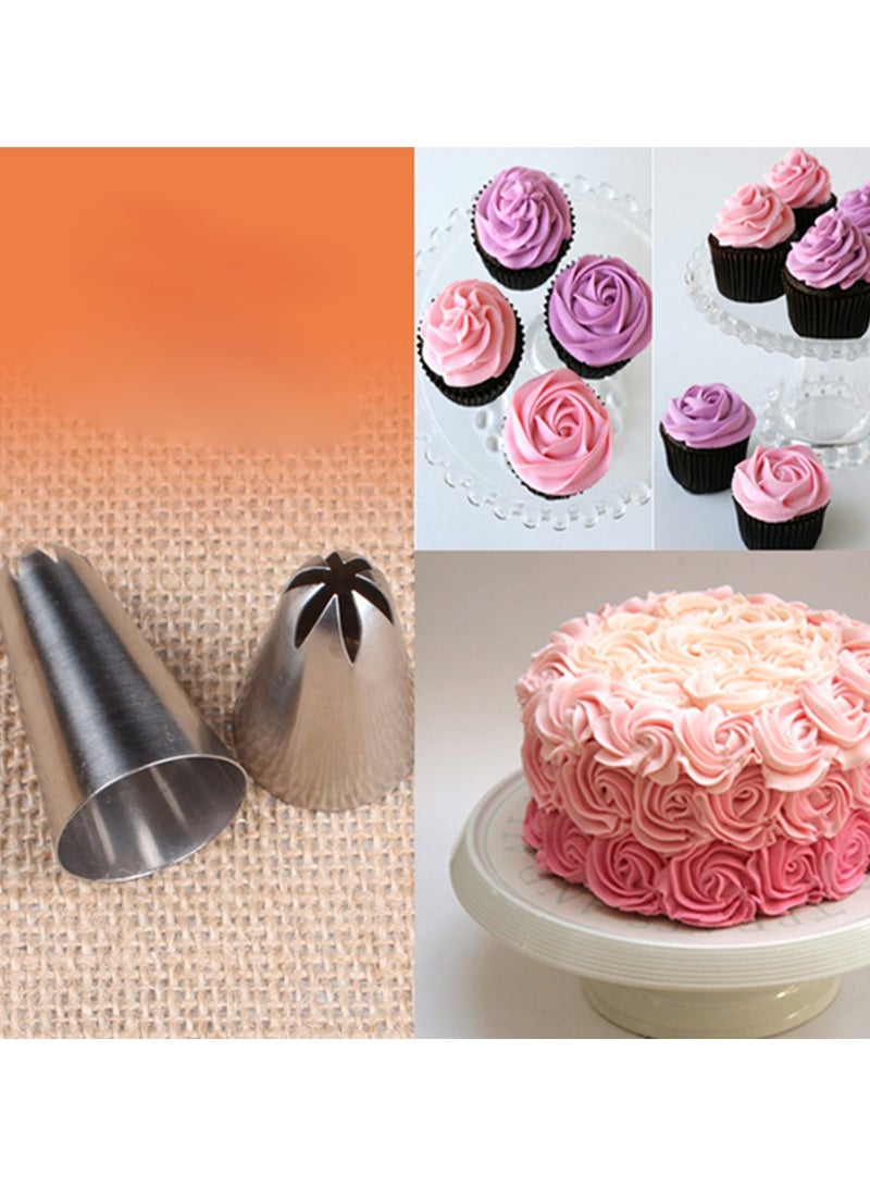 إم آر إف 3PCS 1B التابير كبير 6 الأسنان 304 الفولاذ المقاوم للصدأ تركيب الفم البسكويت كريم البثق كعكة الخبز أداة - سهلة الاستخدام ودائم - Image 5