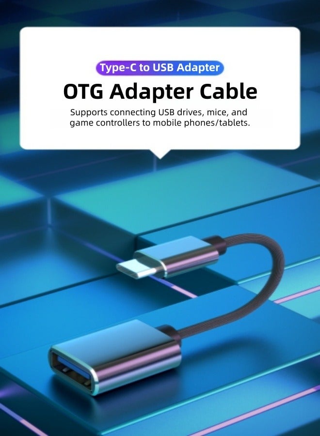 الصفحة الرئيسية محول من USB C إلى USB 3.0 [2 عبوة]، كابل من ذكر C إلى أنثى OTG من النوع C لـ Thunderbolt3 متوافق مع MacBook Pro/Air، وiPhone 15 Pro/15 Plus/15، وSamsung Galaxy S23/S22/S21 - Image 3