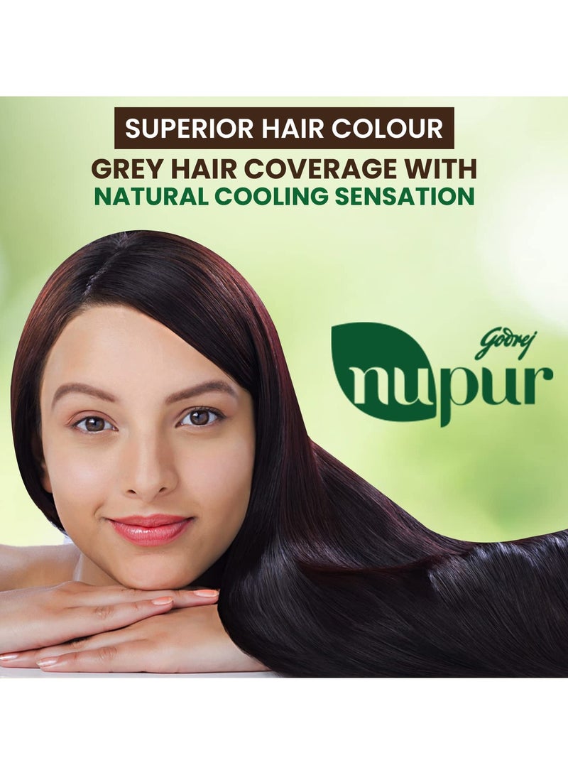 NUPUR 100% Pure Henna Powder for Hair Colour (Mehandi) | for Hair, Hands & Feet (500g) - Image 3