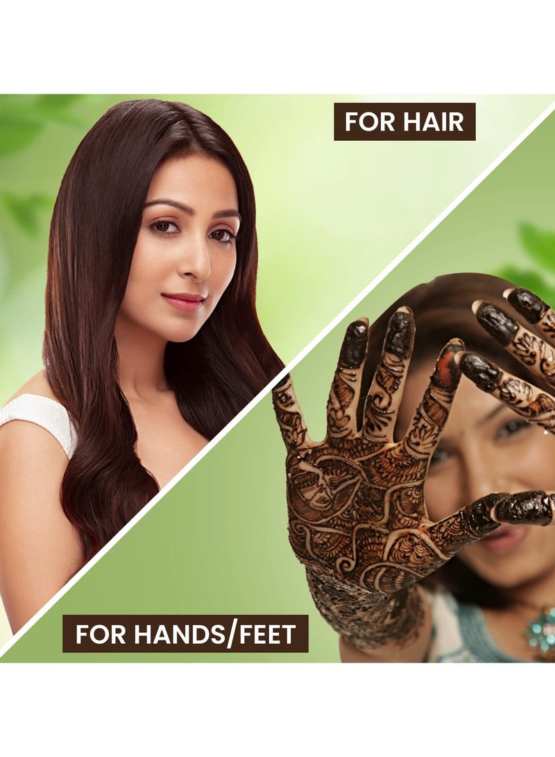 NUPUR 100% Pure Henna Powder for Hair Colour (Mehandi) | for Hair, Hands & Feet (500g) - Image 4