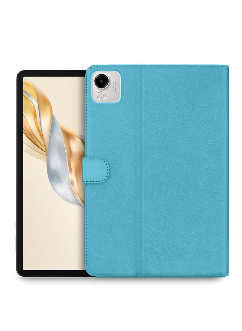 OMAKER Honor Pad X9a 11.5 4G 2025 PU Leather Magnetic Closure Flip Case Cover (TCFPSR) - Sea Green - Image 1