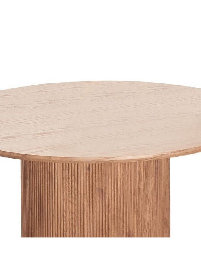 Micasa Elegant and Modern Design Round Coffee Table Oak 45 x 100 x 100 cm AD-CT0607K - Image 3