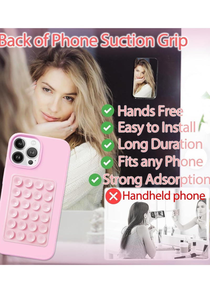 General 2PCS Silicone Suction Phone Case Mount,Non Slip Suction Cup Phone Mount,Hands-Free Phone Accessories Holder for Selfies and Videos,Silicon Adhesive Phone Stand Sticky for Cell Phone  - Image 2